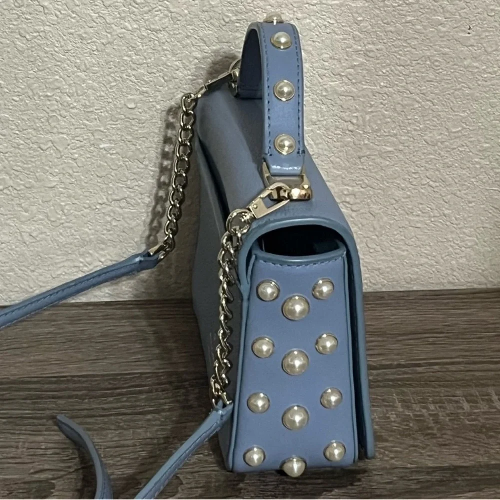 Kate Spade New York Serrano Place Pearl Maisie Crossbody Bag with Silver Chain - Picture 15 of 17